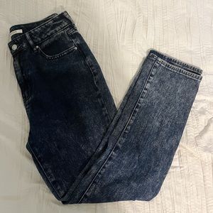 PACSUN Dark Acid Wash Mom Jeans (Size 27)